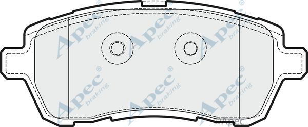 APEC BRAKING Комплект тормозных колодок, дисковый тормоз PAD1841